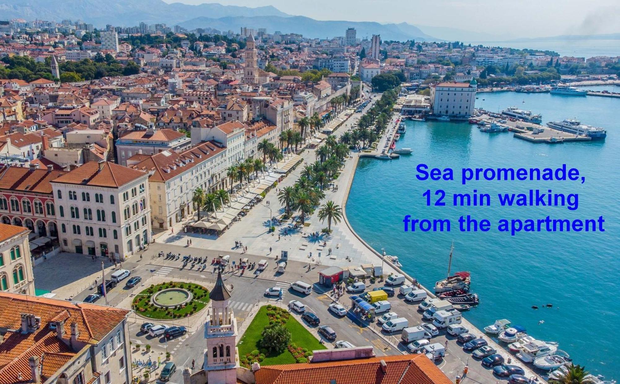 Beachfront Apartment Milan, With Balcony سبليت المظهر الخارجي الصورة